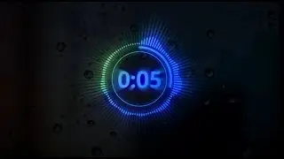 2d audio spectrum visualizer glow light burst effect