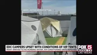 EDC festival goers frustrated over VIP tents