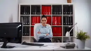 Businesswoman With Documents Stock Video