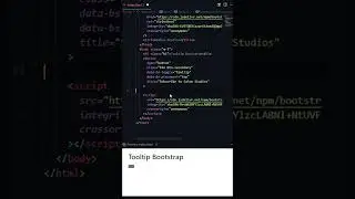 Tooltip Bootstrap 5 #shorts #coding #html