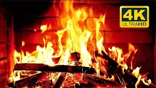 🔥 Cozy Fireplace 4K (12 HOURS). Fireplace with Crackling Fire Sounds. Crackling Fireplace 4K