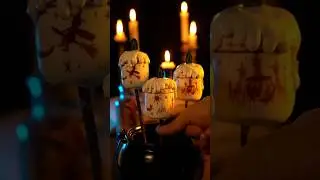 Black Flame Candle Cakepops. They will raise anyone from the dead! #hocuspocus #cakepops #halloween