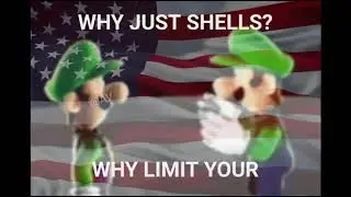 Luigi talks about seashells vocoded to US anthem