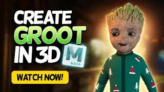 Maya Tutorial: GROOT Character Modeling | Maya 3D - Zbrush - Substance Painter 