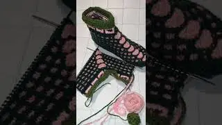 #следочки из остатков пряжи#новый процесс"клевер"