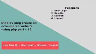 How to make an ecommerce website using PHP Part - 12 | Ecommerce Website using PHP  | E-CODEC