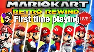 Mario Kart Wii: Retro Rewind First Time playing it on a Live Stream