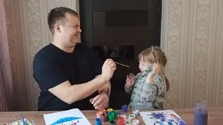 Раскраска Челлендж!!!!! Что же СЛУЧИЛОСЬ? ВОЙНА папы и Златы!!!  КРАСКАБОЙ !!!! М - значит МЕСТЬ!!!!