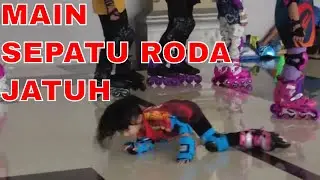 Main Sepatu Roda Baru , Samantha Jatuh Latihan Sepatu Roda