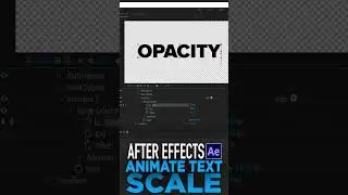 After Effects: How to animate text scale 