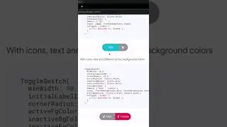 Toggle Switch in Flutter ● Package Shorts #3