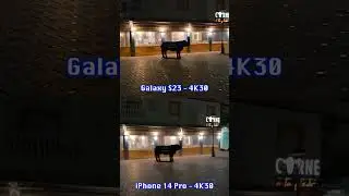 Night Video Test Galaxy S23 VS iPhone 14 Pro!