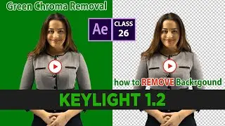 How to Green Screen Chroma Key in After effects | How to remove green screen using Keylight 1.2