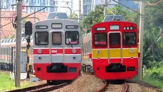 KERETA LISTRIK TERTUA YANG MASIH BERDINAS ??!! Nonton Kereta Api KRL Commuter Line BOGOR & JAKARTA