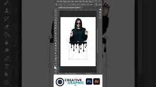 [Splatter Effect] How to Create DRIPPING PAINT EFFECT in Photoshop #shorts  #photoshopeffects