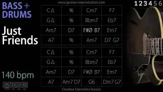 Just Friends _ BASS/DRUMS (Jazz/Swing feel) 140 bpm : Backing Track