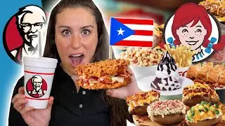 We Found The CRAZIEST Foods At KFC and Wendy's in Puerto Rico