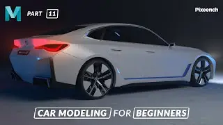 How to Model a CAR in Maya for BEGINNERS | Part - 11 | End of The Detailing Part | Pixeench