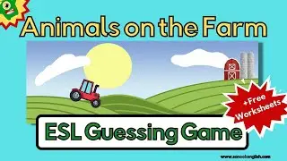 Animals on the Farm Guessing Game + Free Worksheets