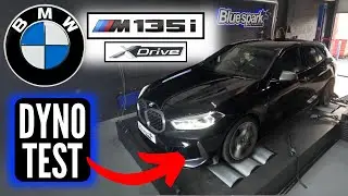 BMW M135i xDrive 2.0 B48 302bhp/306ps Dyno Test with Bluespark Tuning Box