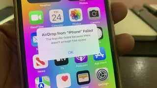 airdrop failed not enough free space | Airdrop from iPhone failed | airdrop failed to send