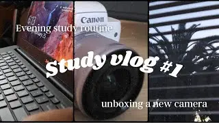 Evening study routine I study vlog #1