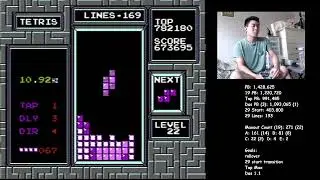 Maxout with hypertapping | Finally Trifecta! | NES Tetris