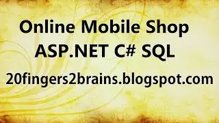 Online Mobile Shopping Website Project in ASP.NET C#