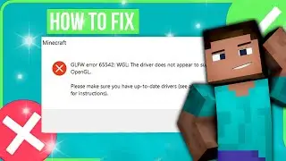 🔧How To Fix Minecraft GLFW Error 65542 WGL The Driver Does Not Appear To Support OpenGL TLauncher