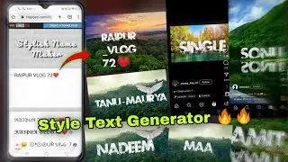 Name Wali Reels Editing instgram | naam wali video kaise banaen Instagram | trend text urban jungle