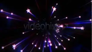 Pack of 3 Elegant Shooting Stars Background loops Full HD 02