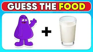 Guess The Food By Only 2 Emojis | Food And Drink By Emoji Quiz