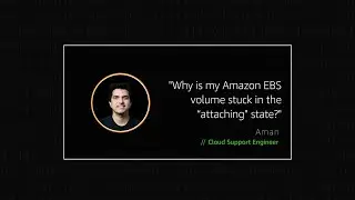 Why is my Amazon EBS volume stuck in the attaching state?