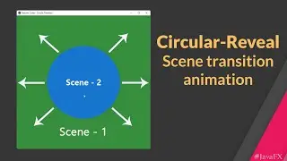 JavaFX Circular Reveal Scene Transition Animation