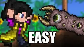 How I DESTROYED Eater Of Worlds! - Terraria Master Mode FTW