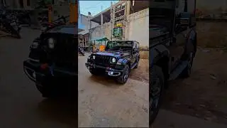 Modified Black Thar 🔥🖤 #shorts #shortvideo #youtubeshorts #minivlog #car #trending