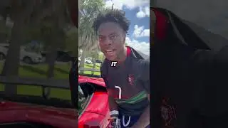 SPEED JUMPS OVER HIS SPEEDING RONALDO-THEMED CAR AFTER BET WITH CRISTIANO JR. 😳🏎️