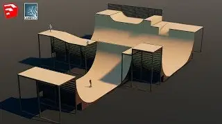 Sketchup Modelling Tutorial | Skate Ramp: the Animal Chin Ramp