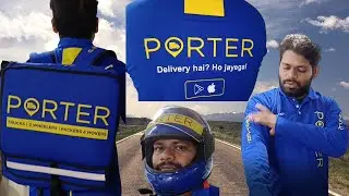 Porter Branding 🔥 Porter T-shirt, Helmet, Delivery Bag Honest Review - Porter Delivery Boy Assets