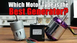 Which Motor Type is the Best Generator? || DC, BLDC or Stepper? (Experiment)