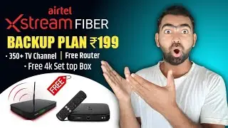 Airtel Xstream Fiber 199, 399 Plan With Free 4K Setup Box | Airtel Broadband Standby Plans