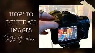 How to Delete All Images on the Sony a7iii Camera