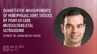 Quantitative measurements of hemophiliac joint tissues by point-of-care musculoskeletal ultrasound