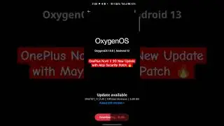 OnePlus Nord 2 5G New Update with May Security Patch 🔥 #oneplus #oneplusnord25g #newupdate #oos13