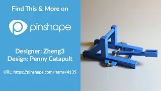 Penny Catapult Timelapse 3D Print