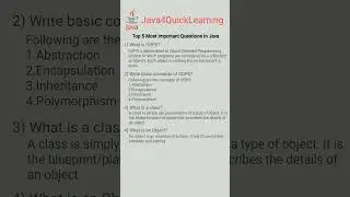 Top 5 Most Important Interview Question in java || Interview Questions Series 