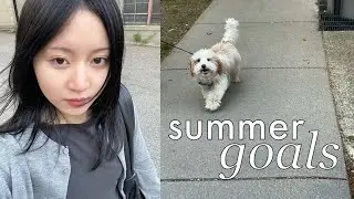 美大生の日常: starting off my summer strong by setting goals, shopping for projects, back in the studio?