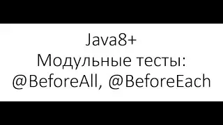 Модульное тестирование / Unit Testing в Java: Аннотации BeforeAll, BeforeEach, покрытие кода тестами