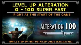 How to level up Alteration Spell before even doing any exploration or other quests | Skyrim 2022