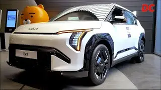 New 2025 KIA EV3 GT-Line Long Range, Snow White Pearl : 4K Exterior & Interior Detail Cut #DCUT